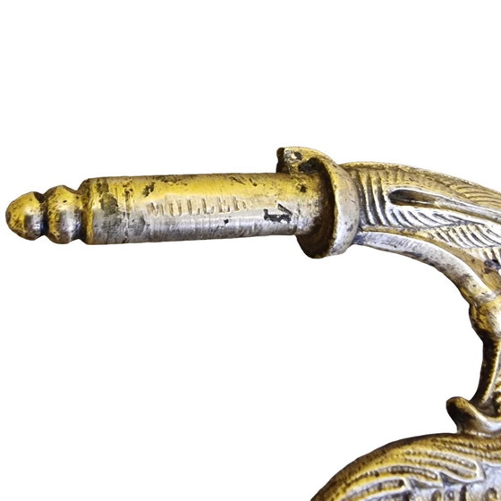 Image 1 of Chandelier mural vintage en laiton Début du 20e siècle