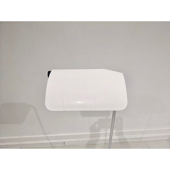 Image 1 of Lampadaire vintage avec base circulaire en marbre