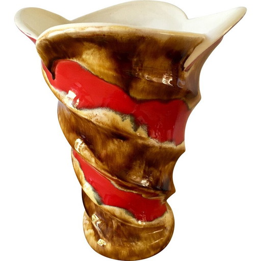 Vase vintage en céramique de Baudin