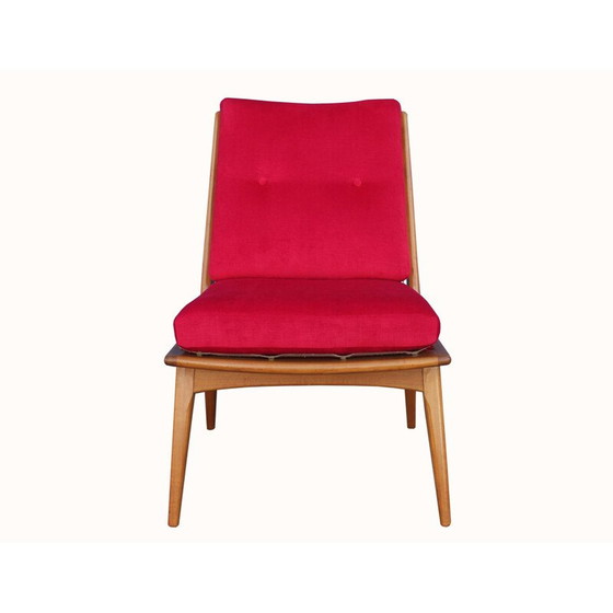 Image 1 of Chaise vintage, Hans Mitzlaff Soloform en rouge Ox-Blood 1950s