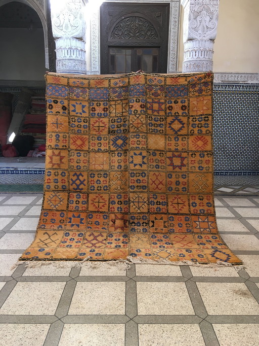 Tapis Zemmour Berbère Ancien 250 X 210 Cm