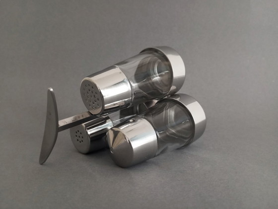 Image 1 of Gio Ponti Art-Deco Moderniste Sel et Poivre Epices Menage Pour Krupp Autriche 1950S