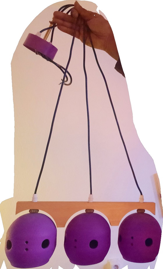 Image 1 of Lampe suspendue Space Purple Bullets In Frame