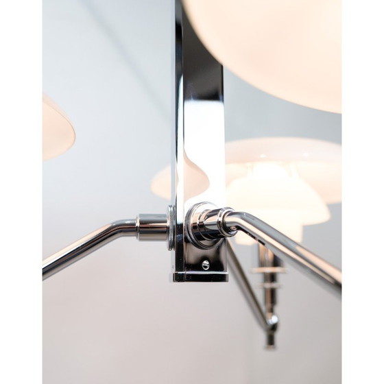 Image 1 of Lampe suspendue vintage en verre opale par Poul Henningsen pour Louis Poulsen, années 1925-1926