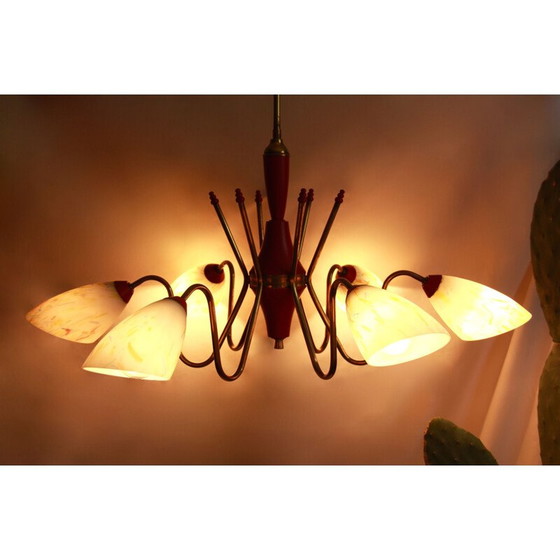 Image 1 of Suspension vintage coriandolo en verre de Murano coloré, Italie 1950