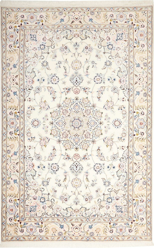 Elégant tapis persan Naïn noué à la main -9 Lah- Size. 255 X 165 Cm - No.416225-0