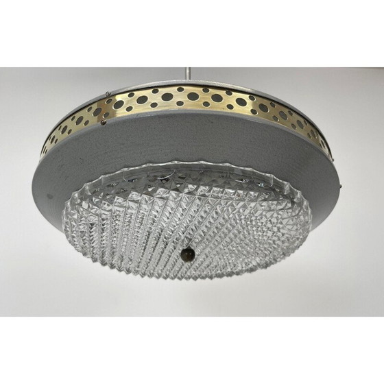 Image 1 of Suspension vintage en métal de Ludib Bratislava, Tchécoslovaquie 1960