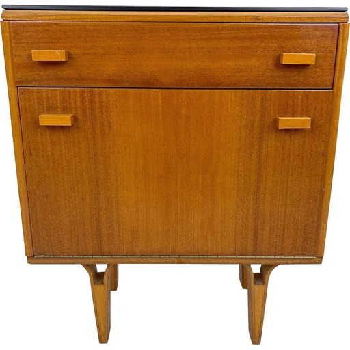 Table de nuit vintage par Frantisek Mezulanik, Tchécoslovaquie années 1960