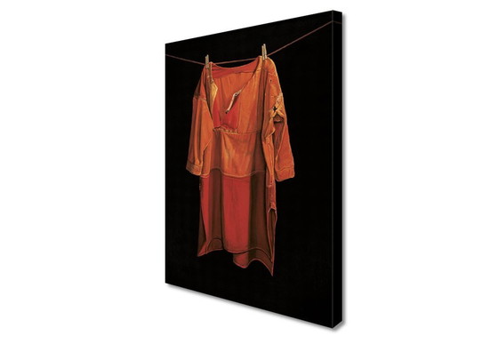 Image 1 of Jopie Huisman -- Chemise à rameaux rouges sur porte noire