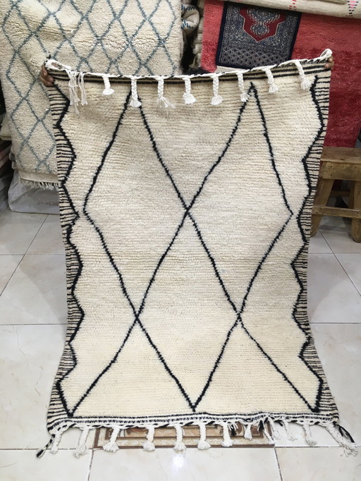 Tapis Boujaad Berbère Marocain 154 Cm X 104 Cm