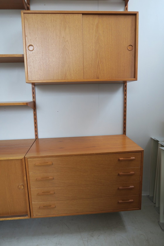 Image 1 of Etagère murale danoise en teck des années 60 par Kai Kristiansen