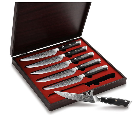 Image 1 of Coffret Couteaux À Steak De Table Japonais 