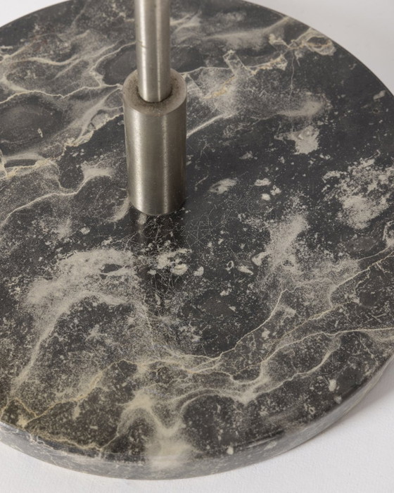 Image 1 of Lampe de table vintage des années 1950 en marbre et plexiglas par Lamter Milano