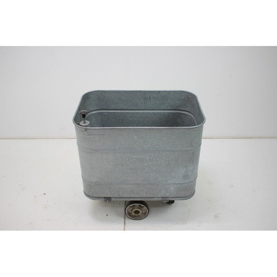 Image 1 of Chariot industriel vintage en métal pour Kovo Bzenec, Tchécoslovaquie 1950