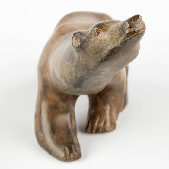 Image 1 of Ours polaire en bronze par Pierre Chenet