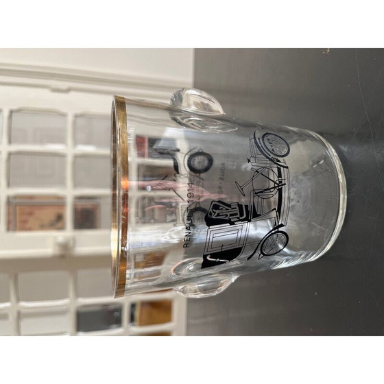 Image 1 of Seau à glace vintage avec 9 verres, 1950