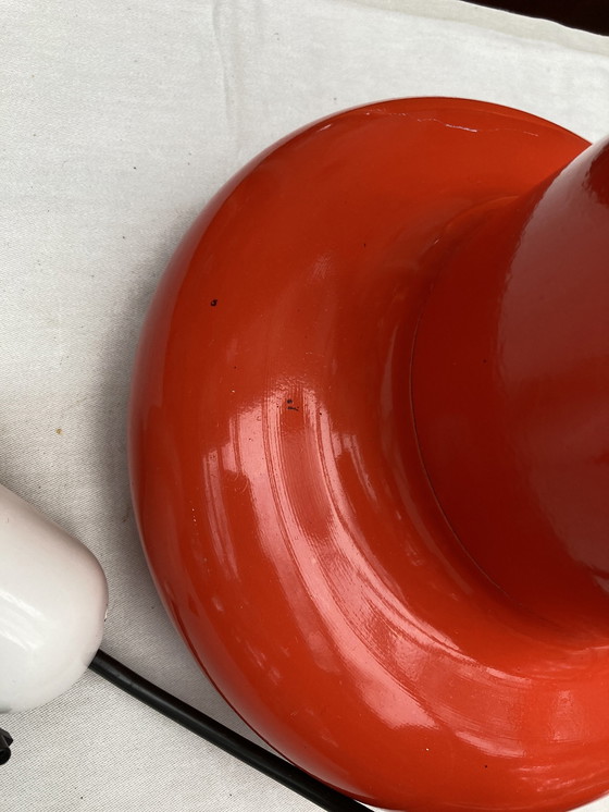 Image 1 of 4 Suspensions En Métal, Orange Années 70.