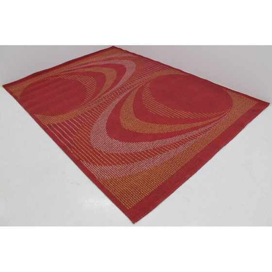 Image 1 of Tapis géométrique du Mid Century - années 1950