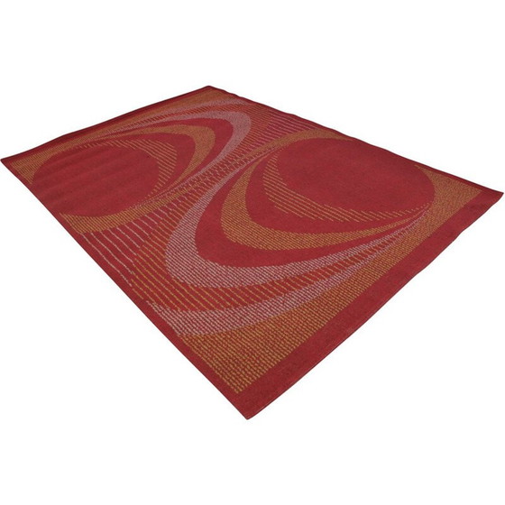 Image 1 of Tapis géométrique du Mid Century - années 1950