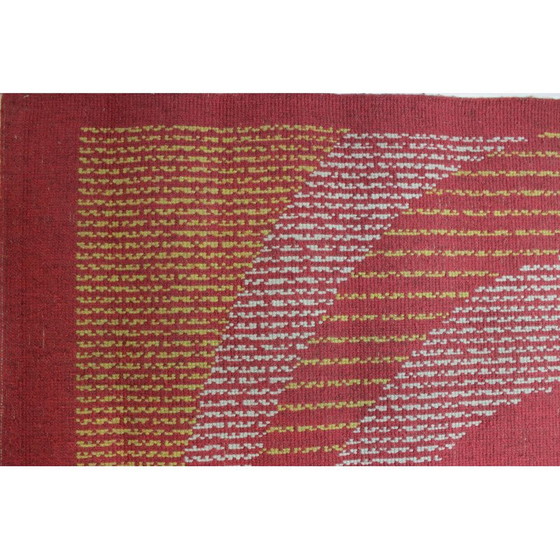 Image 1 of Tapis géométrique du Mid Century - années 1950