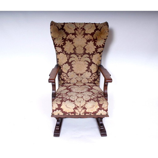 Vintage Old castle chair, Czechoslovakia 1900s