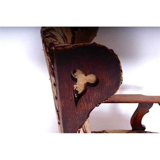 Image 1 of Vintage Old castle chair, Czechoslovakia 1900s