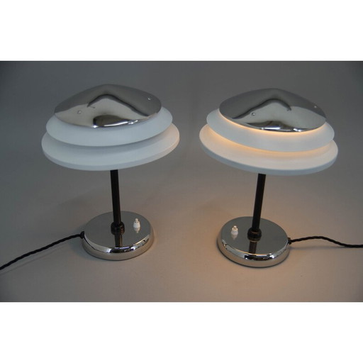 Paire de lampes de table vintage par Zukov, 1950