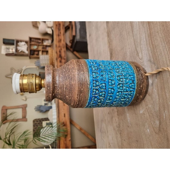Image 1 of Lampe vintage en grès et céramique par Aldo Londi pour Bitossi, 1960