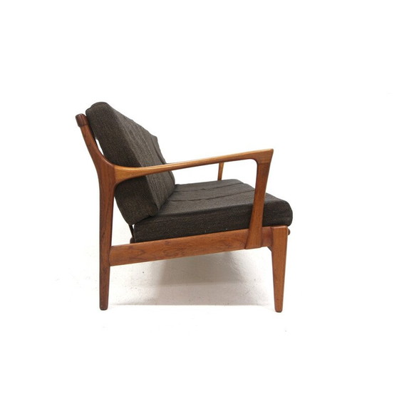 Image 1 of Canapé vintage "Kuba" 3 places en teck et tissu par Bertil Fridhagen pour Bröderna Andersson, Suède 1960