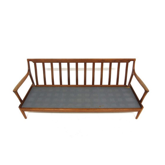 Image 1 of Canapé vintage "Kuba" 3 places en teck et tissu par Bertil Fridhagen pour Bröderna Andersson, Suède 1960
