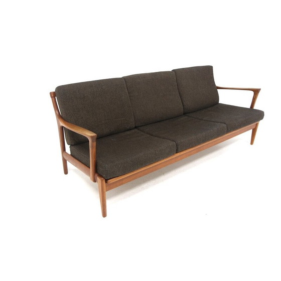 Image 1 of Canapé vintage "Kuba" 3 places en teck et tissu par Bertil Fridhagen pour Bröderna Andersson, Suède 1960