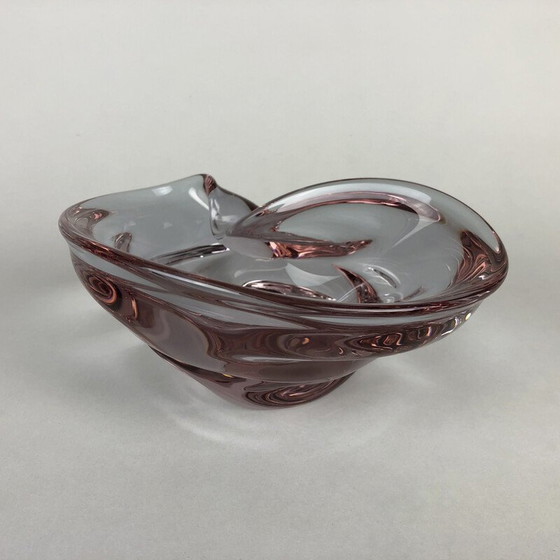 Image 1 of Bol en verre d'art vintage, Tchécoslovaquie années 1960