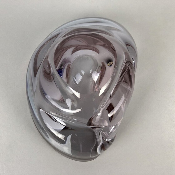 Image 1 of Bol en verre d'art vintage, Tchécoslovaquie années 1960