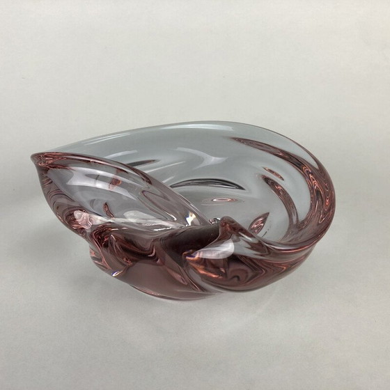 Image 1 of Bol en verre d'art vintage, Tchécoslovaquie années 1960