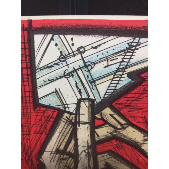 Image 1 of Lithographie vintage "La carte Taride" de Bernard Buffet pour Mourlot, 1967