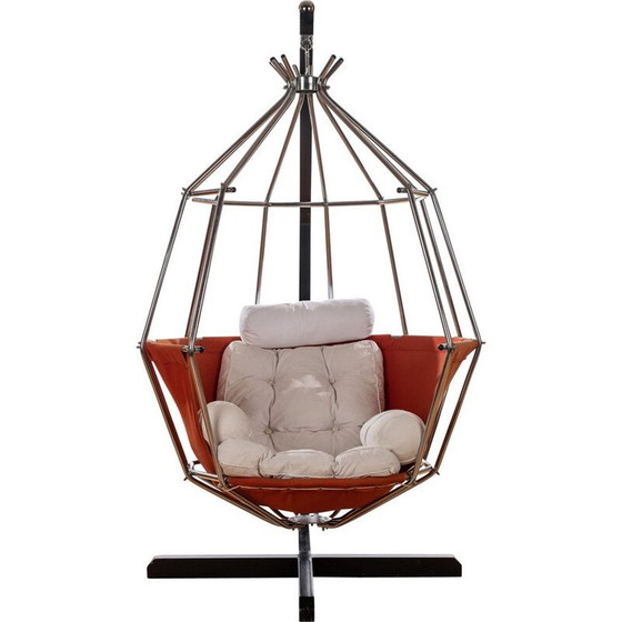 Image 1 of Chaise vintage Papegojan par Ib Arberg Suède 1970
