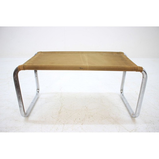 Tabouret vintage en métal et chrome 1930