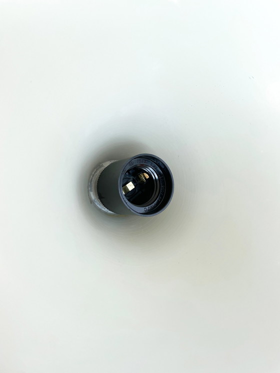 Image 1 of 2X Fog & Mørup Red Semi Suspension Lampe par Bonderup & Thorup, 1960S