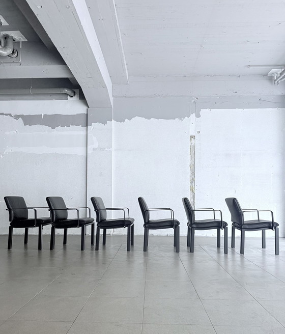 Image 1 of 6X Quadro W Chairs Design By Bruno Rey & Charles Polin, 1989