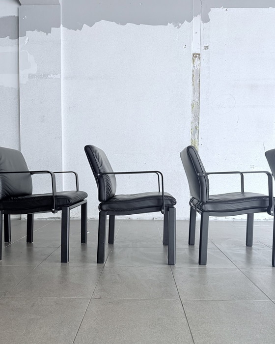 Image 1 of 6X Quadro W Chairs Design By Bruno Rey & Charles Polin, 1989