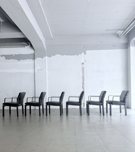 Image 1 of 6X Quadro W Chairs Design By Bruno Rey & Charles Polin, 1989