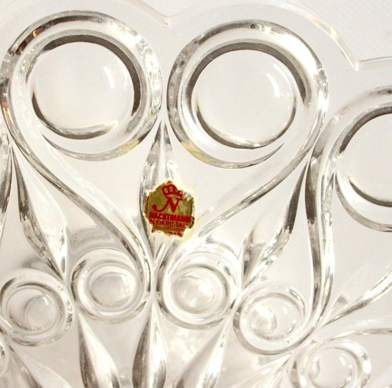 Image 1 of Nachtmann Plat à tarte Sur pied - Verre en cristal au plomb - Vintage