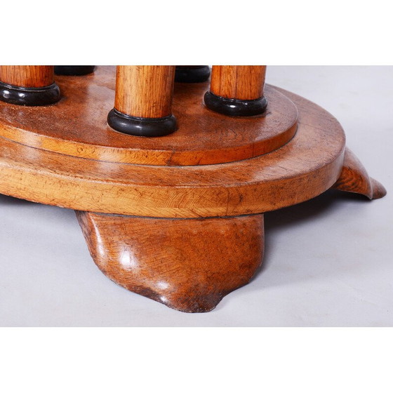 Image 1 of Table de salle à manger vintage Biedermeier en bois de chêne, Autriche 1830s