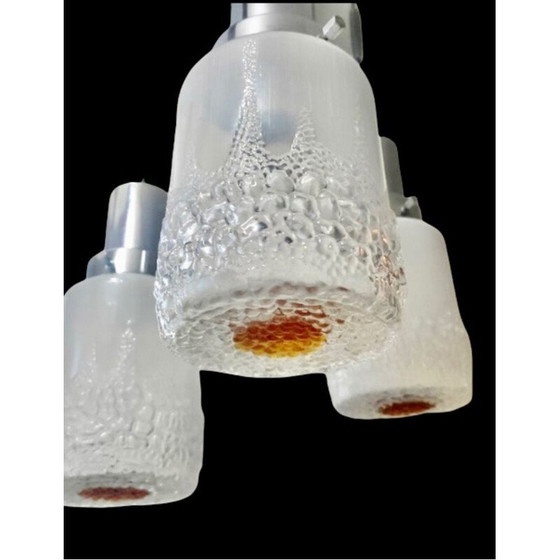 Image 1 of Lampe suspendue en verre vintage par Toni Zuccheri, 1970
