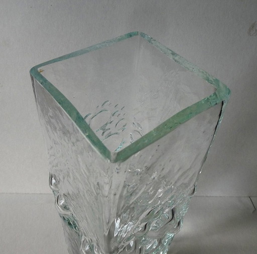 Vase haut à bulles, design Erich Jachmann, Wmf, Allemagne années 1960