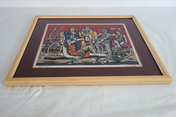 Image 1 of Fernand Léger, "Les Loisirs Sur Fond Rouge" 1949, Lithographie