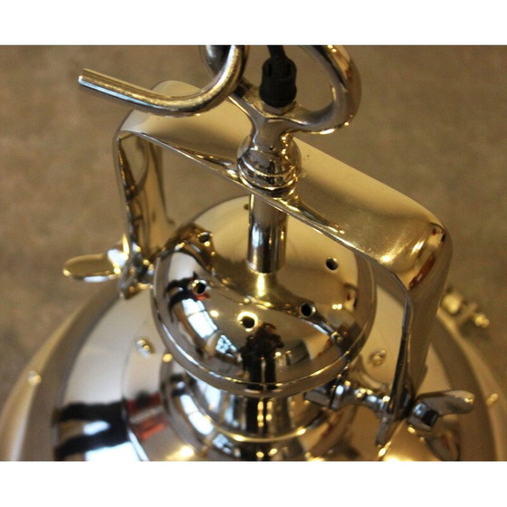 Image 1 of Suspension en nickel, style industriel.