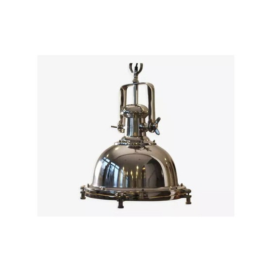 Image 1 of Suspension en nickel, style industriel.