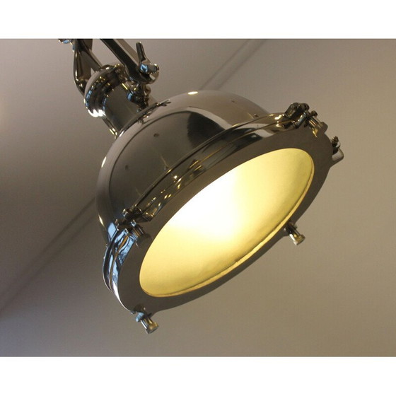 Image 1 of Suspension en nickel, style industriel.