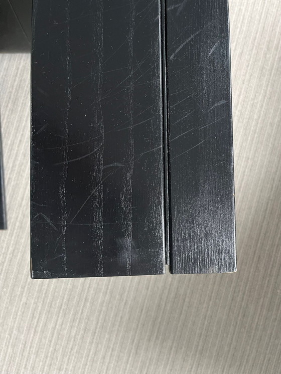 Image 1 of Stripchair Chaise de salle à manger de Gijs Bakker pour Castelijn, noir, 1970S